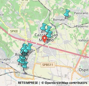 Mappa Via Prospero Rizzini, 25046 Cazzago San Martino BS, Italia (2.07)