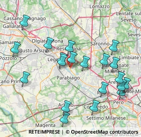 Mappa Via Appennini, 20028 San Vittore Olona MI, Italia (8.6345)