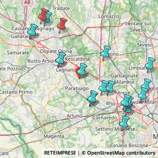 Mappa Via Appennini, 20015 Parabiago MI, Italia (10.207)