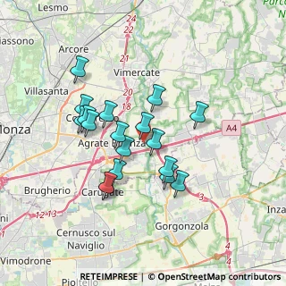 Mappa Via Omate Manzoni, 20864 Agrate Brianza MB, Italia (3.00889)