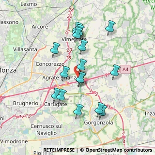 Mappa Via Omate Manzoni, 20864 Agrate Brianza MB, Italia (3.46294)