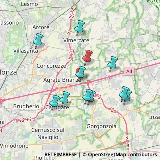 Mappa Via Omate Manzoni, 20864 Agrate Brianza MB, Italia (3.61818)