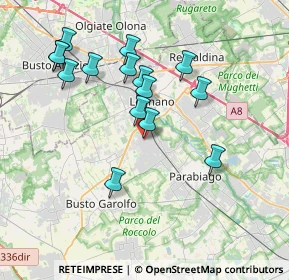 Mappa Vicolo della Rosa, 20034 San Giorgio su Legnano MI, Italia (3.62467)
