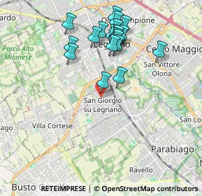 Mappa Vicolo della Rosa, 20034 San Giorgio su Legnano MI, Italia (1.931)