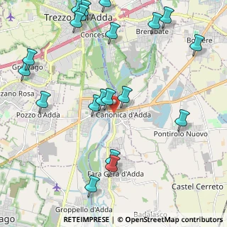 Mappa Via Nuova, 24040 Canonica d'Adda BG, Italia (2.7035)