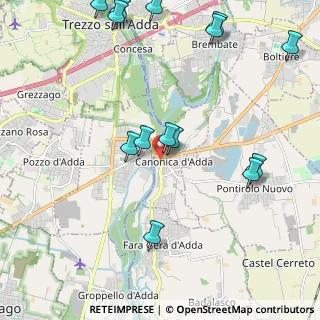 Mappa Via Nuova, 24040 Canonica d'Adda BG, Italia (2.54214)