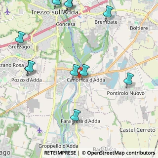 Mappa Via Nuova, 24040 Canonica d'Adda BG, Italia (2.71455)