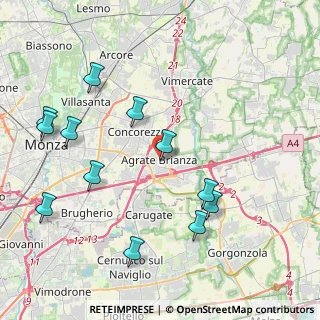 Mappa Via Giovane Italia, 20864 Agrate Brianza MB, Italia (4.61083)