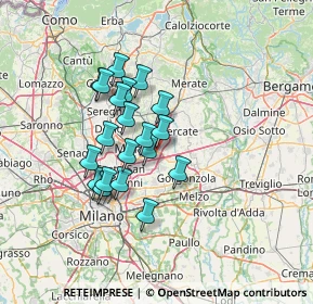 Mappa Via Massimo D'Azeglio, 20863 Concorezzo MB, Italia (10.847)