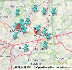 Mappa Via Massimo D'Azeglio, 20863 Concorezzo MB, Italia (3.70438)