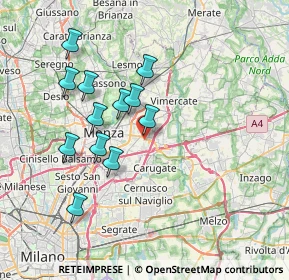 Mappa Via Massimo D'Azeglio, 20863 Concorezzo MB, Italia (6.7075)