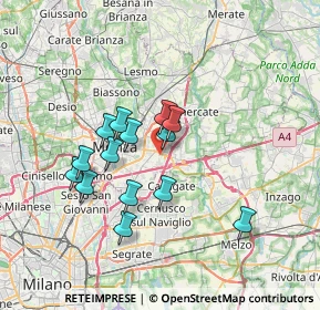 Mappa Via Massimo D'Azeglio, 20863 Concorezzo MB, Italia (5.90214)