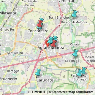 Mappa Via Salvo d'Acquisto, 20864 Agrate Brianza MB, Italia (1.99417)