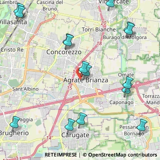 Mappa Via Salvo d'Acquisto, 20864 Agrate Brianza MB, Italia (2.89667)