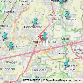 Mappa Via Salvo d'Acquisto, 20864 Agrate Brianza MB, Italia (3.58364)
