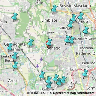 Mappa Via Rocca Don Ambrogio, 20030 Senago MI, Italia (3.004)