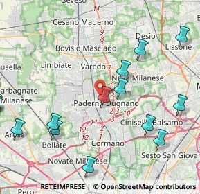 Mappa Via Assunta, 20037 Paderno Dugnano MI, Italia (6.13842)