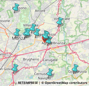 Mappa Cascina Rancate, 20863 Concorezzo MB, Italia (3.86615)