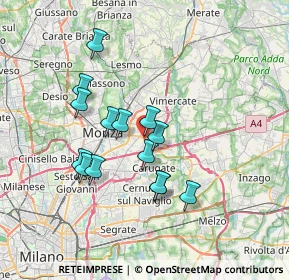 Mappa Cascina Rancate, 20863 Concorezzo MB, Italia (6.10929)