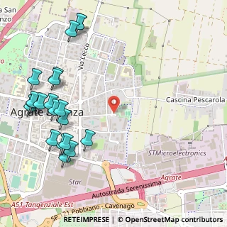 Mappa Via Santa Caterina da Siena, 20864 Agrate Brianza MB, Italia (0.682)