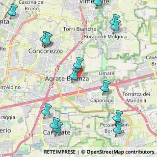 Mappa Via Santa Caterina da Siena, 20864 Agrate Brianza MB, Italia (2.784)