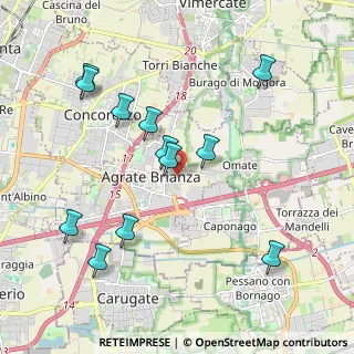 Mappa Via Santa Caterina da Siena, 20864 Agrate Brianza MB, Italia (2.0825)