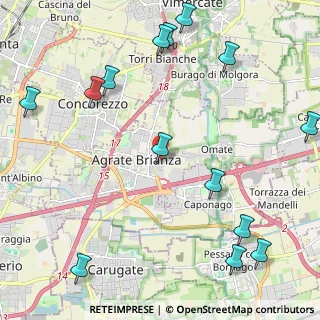 Mappa Via Santa Caterina da Siena, 20864 Agrate Brianza MB, Italia (2.91143)