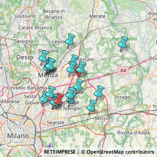 Mappa Via Santa Caterina da Siena, 20864 Agrate Brianza MB, Italia (6.6985)