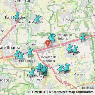 Mappa A4 Torino - Trieste, 20864 Cavenago di Brianza MB, Italia (2.455)