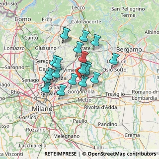 Mappa A4 Torino - Trieste, 20864 Cavenago di Brianza MB, Italia (10.4035)