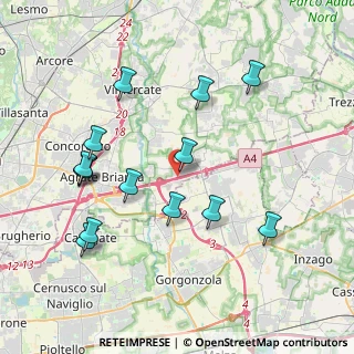 Mappa A4 Torino - Trieste, 20864 Cavenago di Brianza MB, Italia (4.10214)