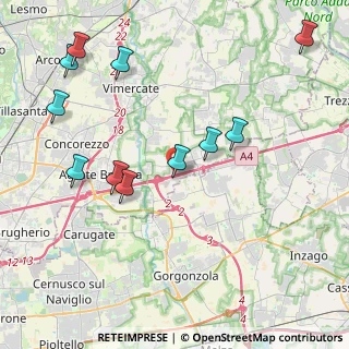Mappa A4 Torino - Trieste, 20864 Cavenago di Brianza MB, Italia (4.62909)