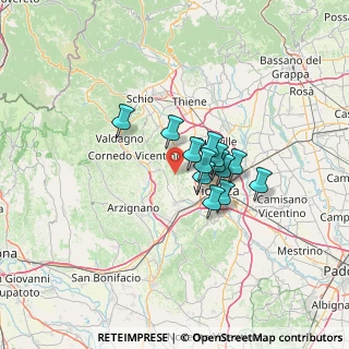 Mappa Via Monte Cengio, 36100 Vicenza VI, Italia (8.59385)