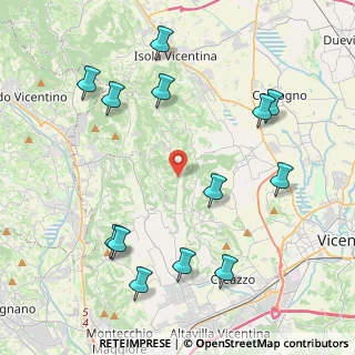 Mappa Via Monte Cengio, 36100 Vicenza VI, Italia (4.88231)