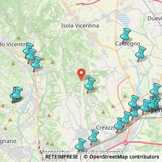 Mappa Via Monte Cengio, 36100 Vicenza VI, Italia (6.721)