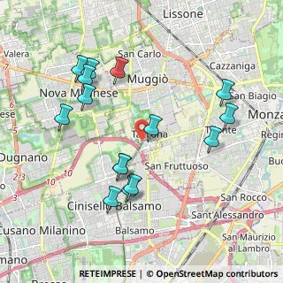 Mappa Via Martin Luther King, 20835 Muggiò MB, Italia (2.01333)