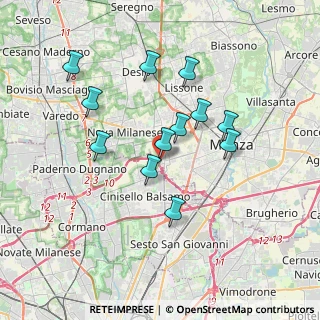 Mappa Via Martin Luther King, 20835 Muggiò MB, Italia (3.21083)