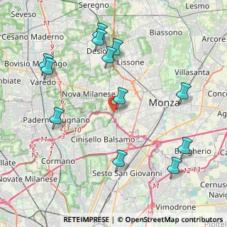 Mappa Via Martin Luther King, 20835 Muggiò MB, Italia (4.72417)