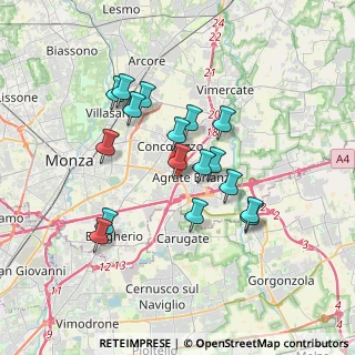 Mappa A51 Tangenziale Est di Milano, 20864 Agrate Brianza MB, Italia (3.06647)