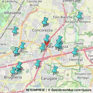 Mappa A51 Tangenziale Est di Milano, 20864 Agrate Brianza MB, Italia (2.41158)