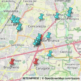 Mappa A51 Tangenziale Est di Milano, 20864 Agrate Brianza MB, Italia (2.15895)