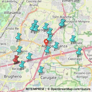 Mappa A51 Tangenziale Est di Milano, 20864 Agrate Brianza MB, Italia (2.1675)