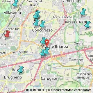 Mappa A51 Tangenziale Est di Milano, 20864 Agrate Brianza MB, Italia (2.63308)