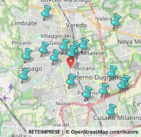 Mappa Via Angelo Tagliabue, 20037 Paderno Dugnano MI, Italia (2.02941)