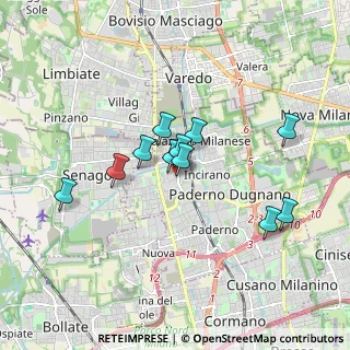 Mappa Via Angelo Tagliabue, 20037 Paderno Dugnano MI, Italia (1.42545)