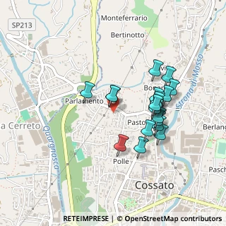 Mappa Via Parlamento, 13836 Cossato BI, Italia (0.3925)