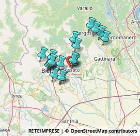 Mappa Via Parlamento, 13836 Cossato BI, Italia (9.628)