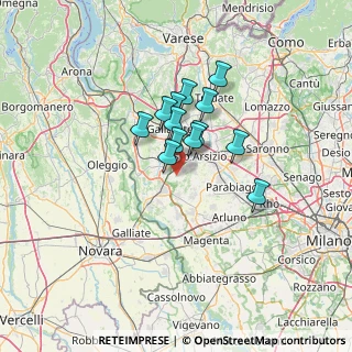 Mappa Via Don Lorenzo Milani, 20020 Magnago MI, Italia (9.07615)
