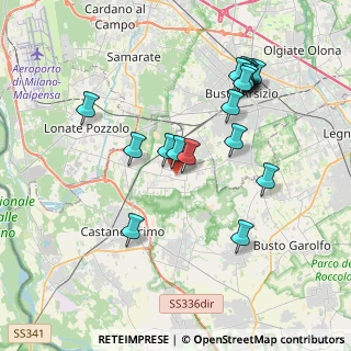 Mappa Via Don Lorenzo Milani, 20020 Magnago MI, Italia (3.87684)