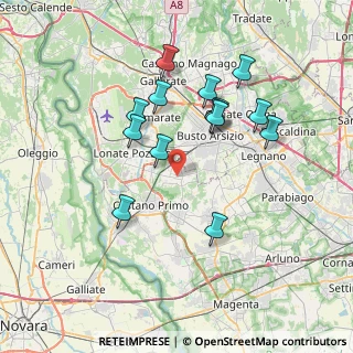 Mappa Via Don Lorenzo Milani, 20020 Magnago MI, Italia (6.81429)